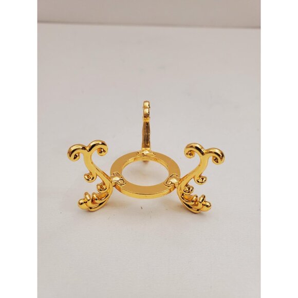 metal display stand for egg, mineral, orb or crystal ball, egg stand, crystal - Picture 8 of 10